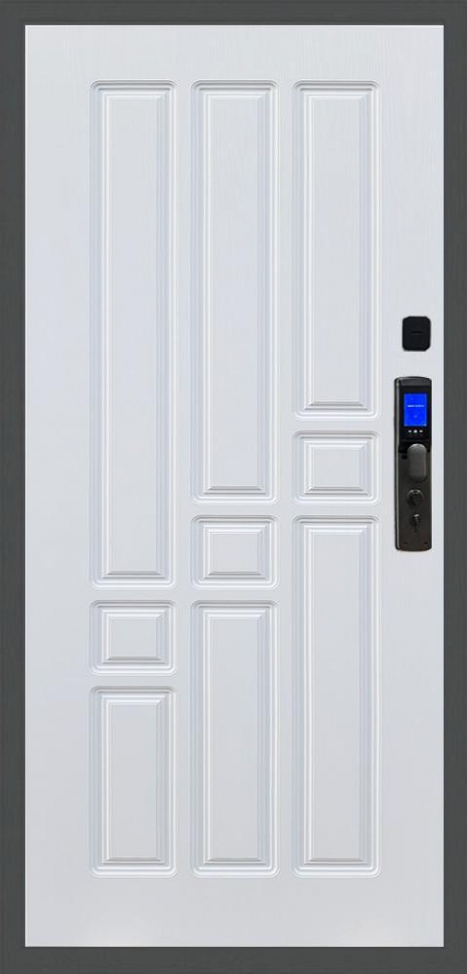 Входная дверь Баяр M2055 Face ID ФЛ-31, Цвет "Белый ясень"